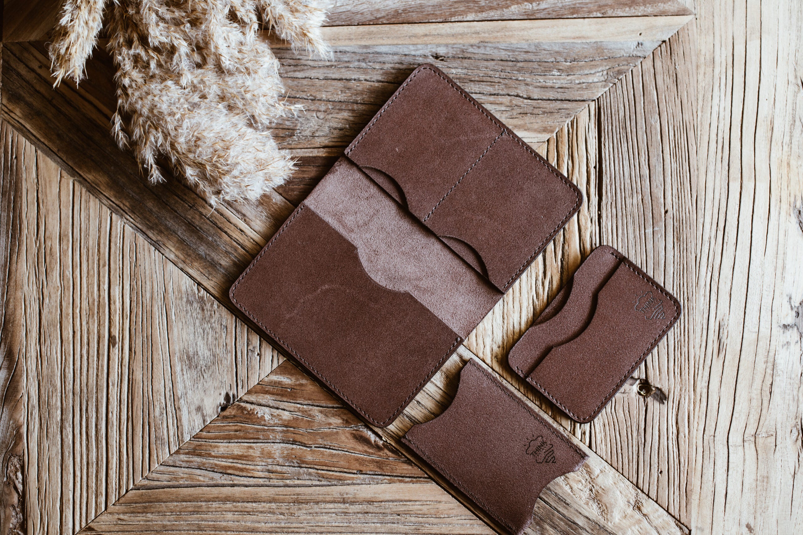 Dark brown business card holder-2