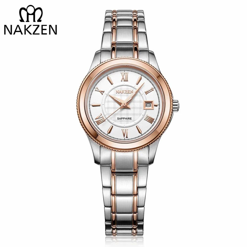 NAKZEN Brand Luxury Gold Bracelet Women Quartz Watch Ladies Fashion Dress Jewelry Gifts Wristwatch For Girls Female Clock 2018-0