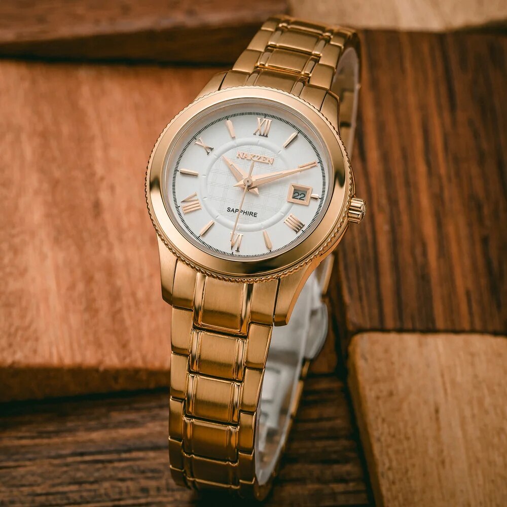NAKZEN Brand Luxury Gold Bracelet Women Quartz Watch Ladies Fashion Dress Jewelry Gifts Wristwatch For Girls Female Clock 2018-3