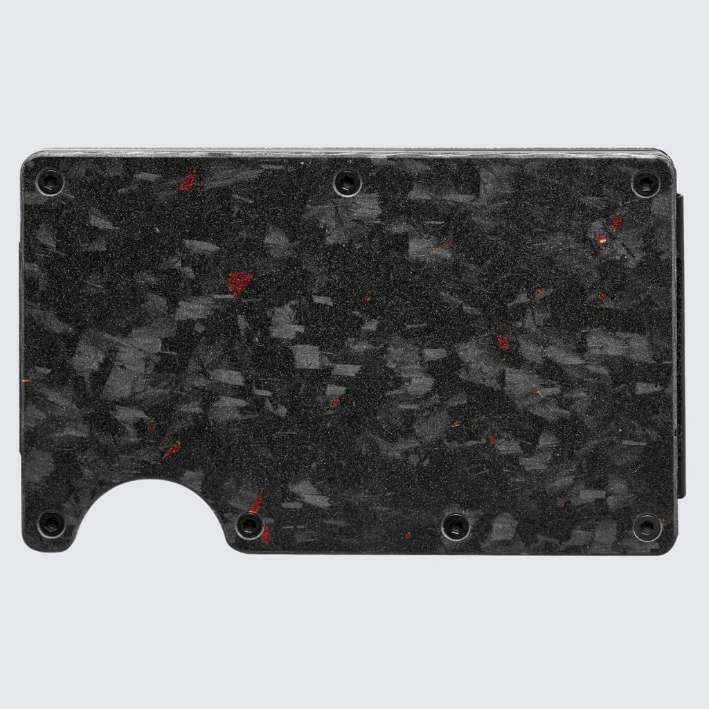 LORNE Forged Carbon Wallet I Matte Red-2