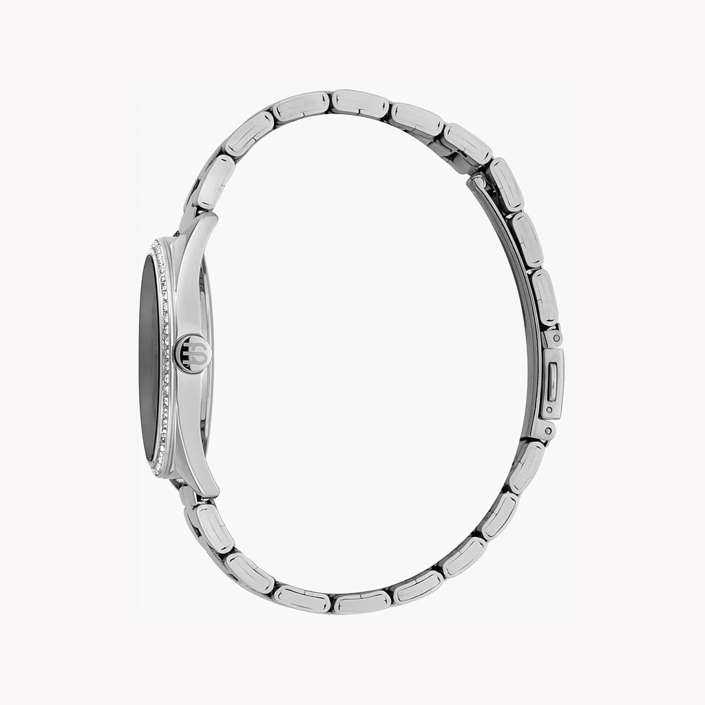 Esprit Women's Silver Stainless Steel Watch, Black Dial | ES1L106M0015-2