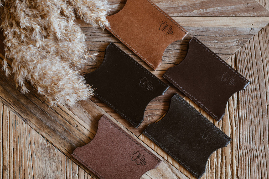 Dark brown business card holder-3