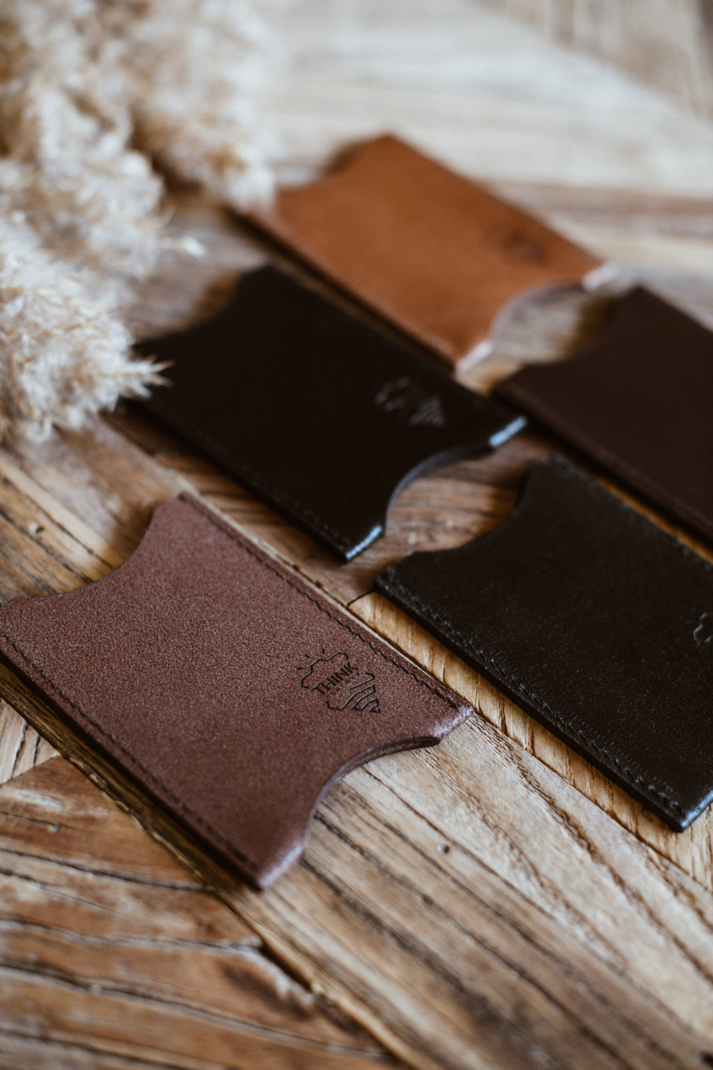 Dark brown business card holder-4