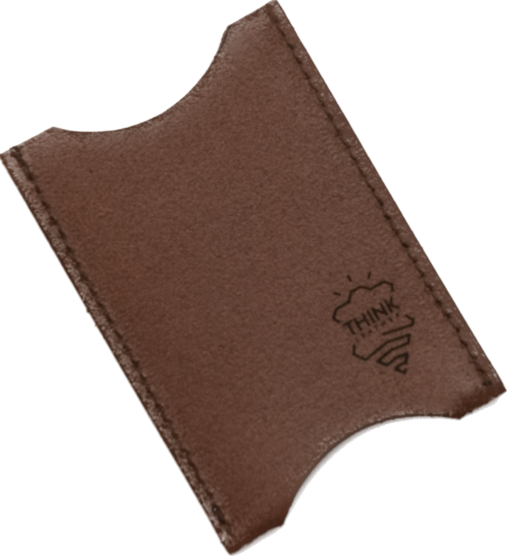 Dark brown business card holder-5