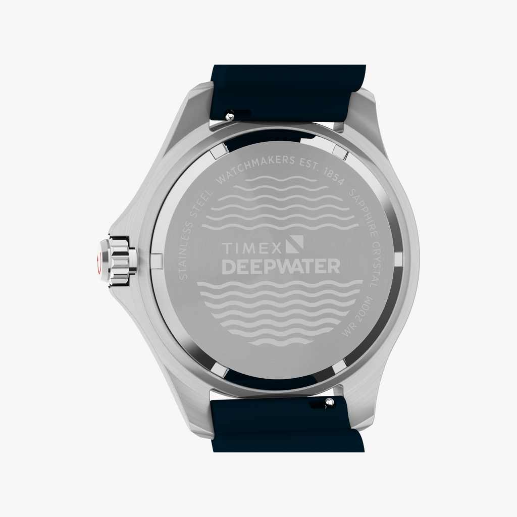 TIMEX Men's Silver/Blue Stainless Steel Watch | TW2W81500-4